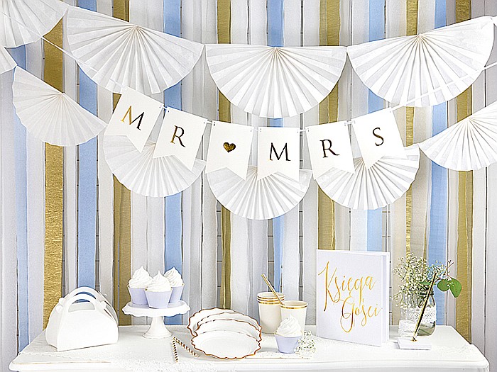 PD BANNER HARTIE CREPONATA, Crepe streamer, 5cm/10m, gold, 4/set KREP1-019 [3]