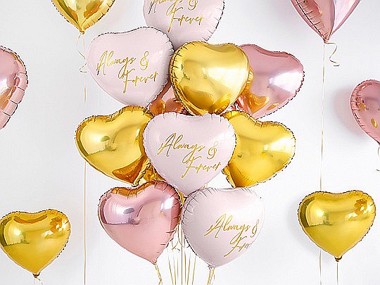 PD BALON FOLIE ALUMINIU Heart, 45cm, gold FB9M-019 [5]