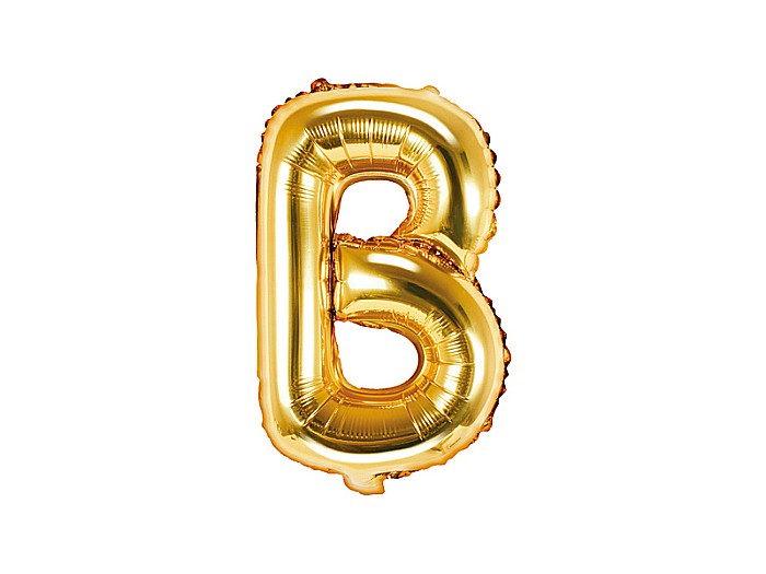 PD BALON FOLIE ALUMINIU Letter "B", 35cm, gold B2M-B-019 [1]