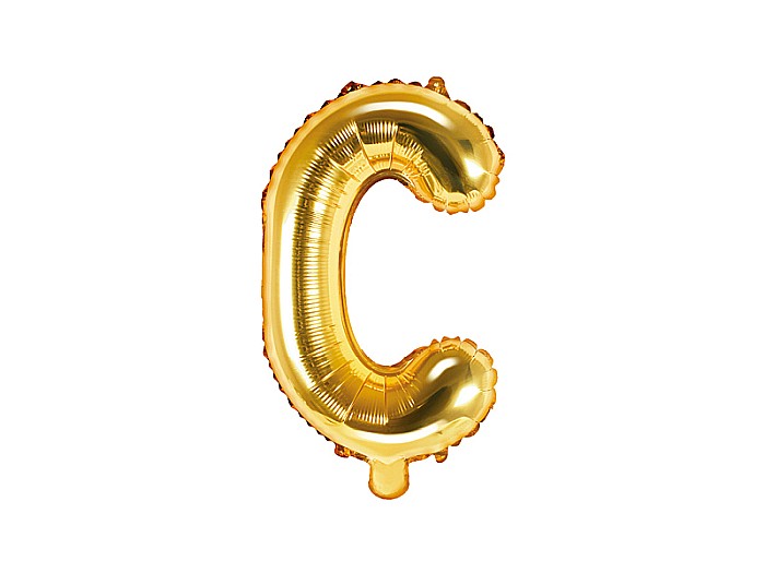 PD BALON FOLIE ALUMINIU Letter "C", 35cm, gold FB2M-C-019 [1]
