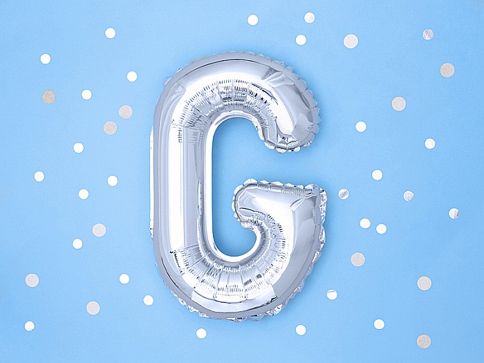 PD BALON FOLIE ALUMINIU Letter "G", 35cm, silver FB2M-G-018 [2]