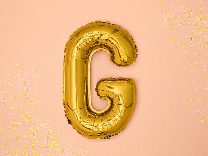 PD BALON FOLIE ALUMINIU Letter "G", 35cm, gold FB2M-G-019 [2]
