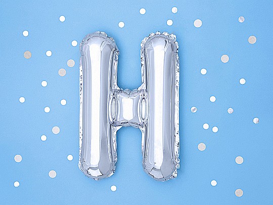PD BALON FOLIE ALUMINIU Letter "H", 35cm, silver FB2M-H-018 [3]
