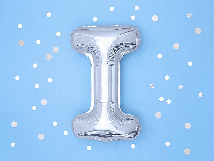 PD BALON FOLIE ALUMINIU Letter "I", 35cm, silver FB2M-I-018 [3]