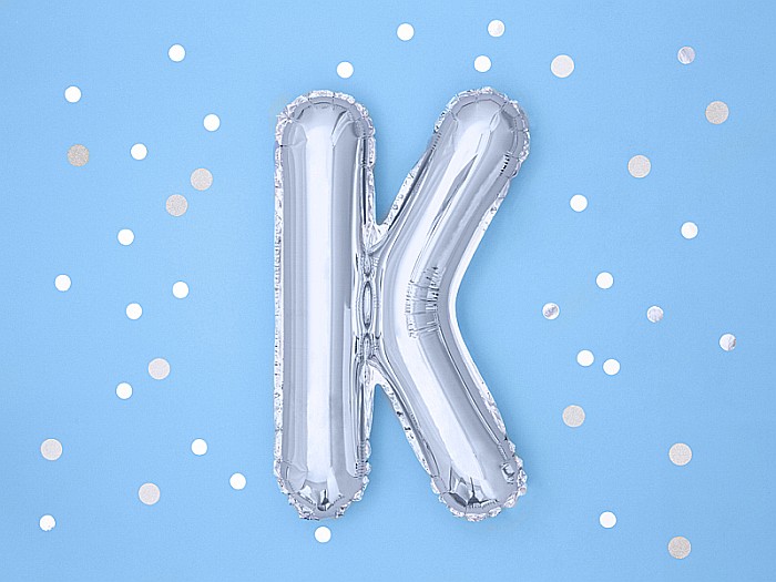 PD BALON FOLIE ALUMINIU Letter "K", 35cm, silver FB2M-K-018 [2]