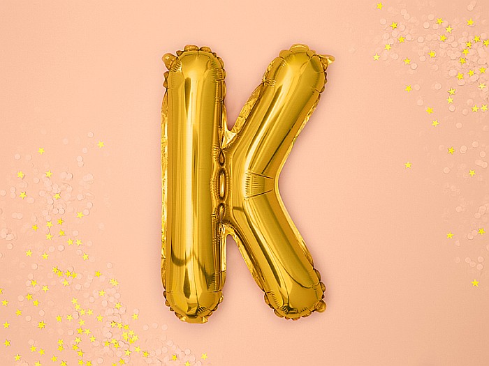 PD BALON FOLIE ALUMINIU Letter "K", 35cm, gold FB2M-K-019 [2]