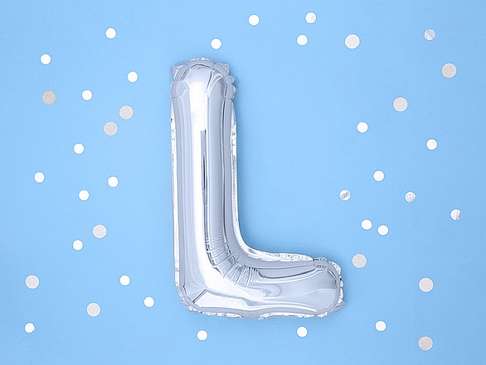 PD BALON FOLIE ALUMINIU Letter "L", 35cm, silver FB2M-L-018 [2]
