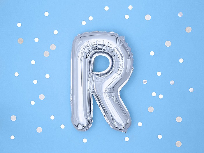 PD BALON FOLIE ALUMINIU Letter "R", 35cm, silver FB2M-R-018 [3]