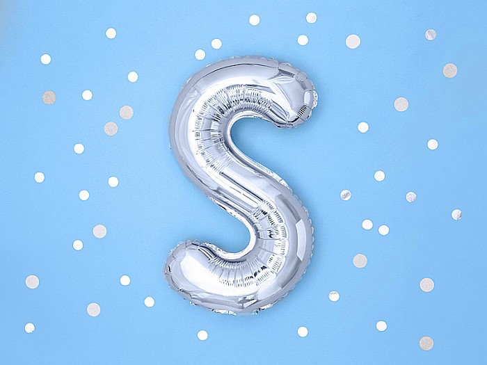 PD BALON FOLIE ALUMINIU Letter "S", 35cm, silver FB2M-S-018 [3]