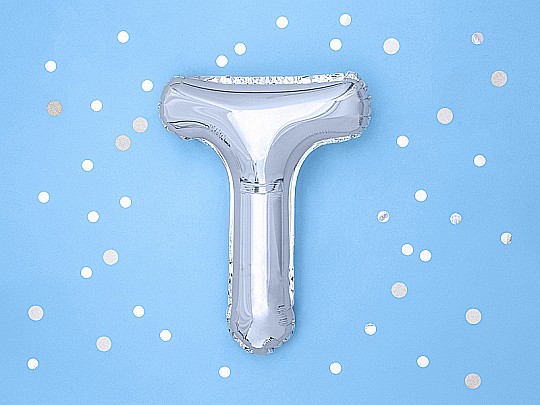 PD BALON FOLIE ALUMINIU Letter "T", 35cm, silver FB2M-T-018 [3]