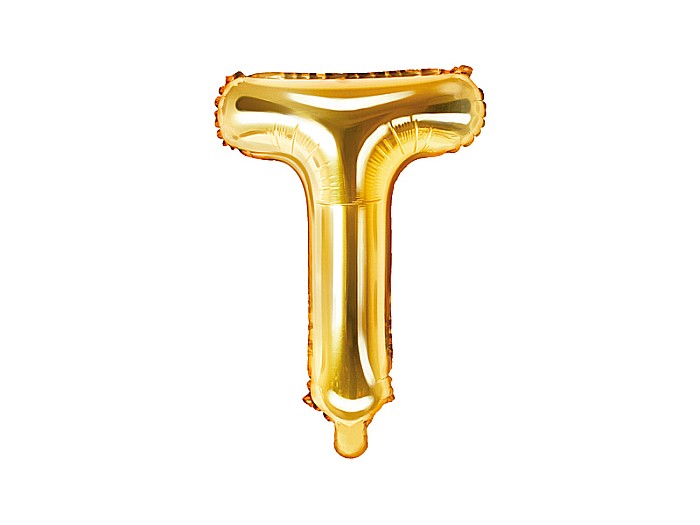 PD BALON FOLIE ALUMINIU Letter "T", 35cm, gold FB2M-T-019 [1]