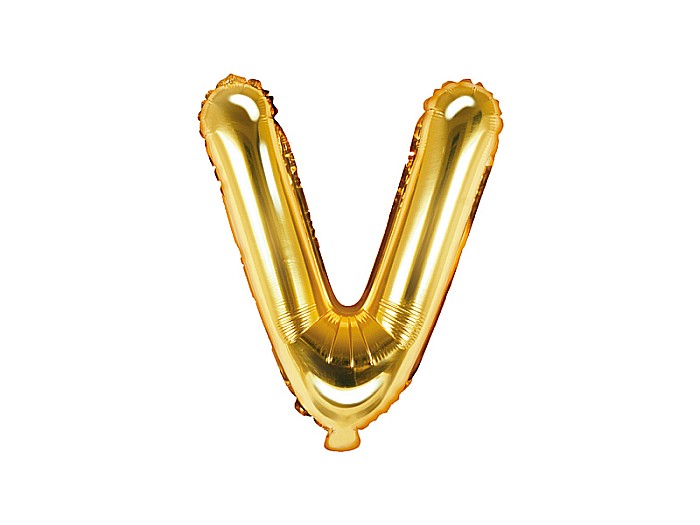 PD BALON FOLIE ALUMINIU Letter "V", 35cm, gold FB2M-V-019 [1]