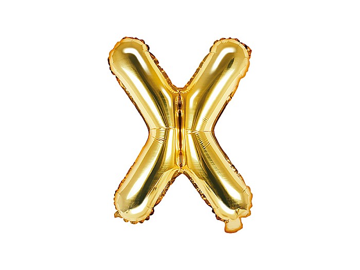 PD BALON FOLIE ALUMINIU Letter "X", 35cm, gold FB2M-X-019 [1]