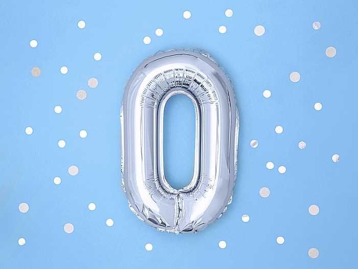 PD BALON FOLIE ALUMINIU Number "0", 35cm, silver FB10M-0-018 [3]