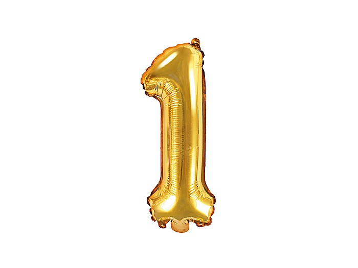 PD BALON FOLIE ALUMINIU Number "1", 35cm, gold FB10M-1-019 [1]