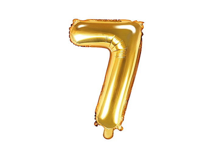 PD BALON FOLIE ALUMINIU Number "7", 35cm, gold FB10M-7-019 [1]