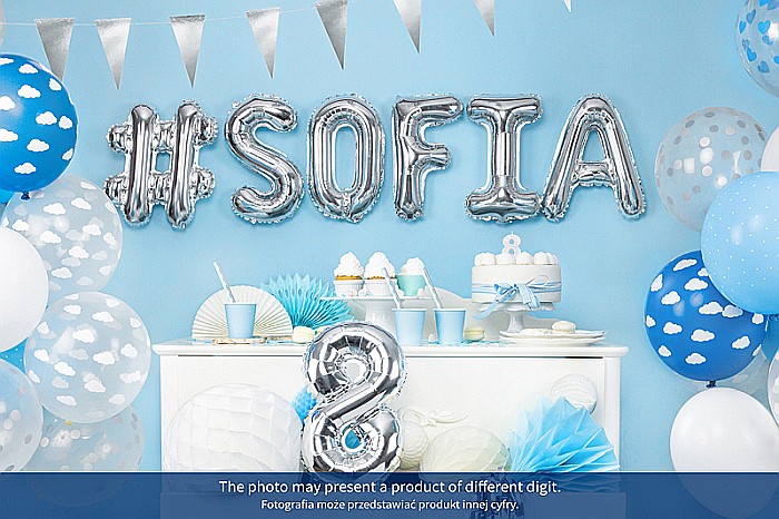 PD BALON FOLIE ALUMINIU Number "9", 35cm, silver FB10M-9-018 [2]