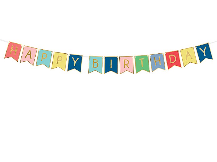PD BANNER Happy Birthday, mix, 15 x 175 cm GRL56 [1]