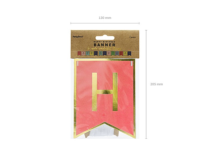 PD BANNER Happy Birthday, mix, 15 x 175 cm GRL56 [4]