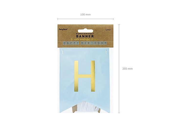 PD BANNER Happy Birthday, light blue, 15 x 175 cm GRL57-001J [4]