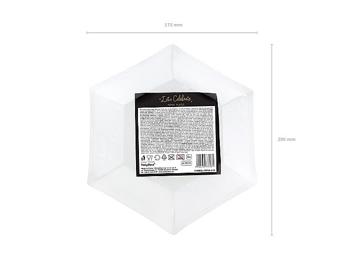 PD FARFURII CARTON NEGRU CU STELUTE AURII 6/SET TPP28-010 [8]