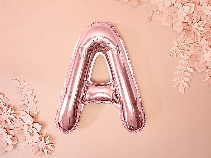PD BALON FOLIE ALUMINIU Letter "A", 35cm, rose gold FB2M-A-019R [2]