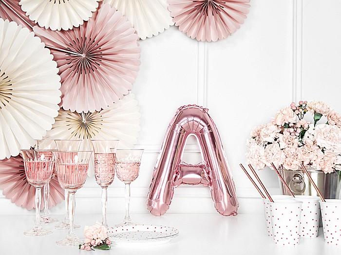 PD BALON FOLIE ALUMINIU Letter "A", 35cm, rose gold FB2M-A-019R [3]