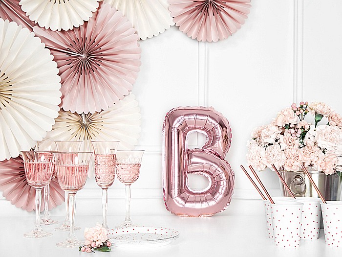 PD BALON FOLIE ALUMINIU Letter "B", 35cm, rose gold FB2M-B-019R [6]