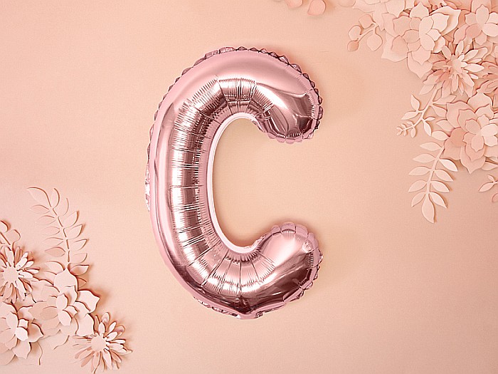 PD BALON FOLIE ALUMINIU Letter "C", 35cm, rose gold FB2M-C-019R [2]