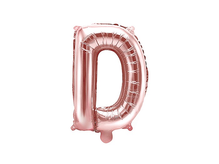 PD BALON FOLIE ALUMINIU Letter "D", 35cm, rose gold FB2M-D-019R [1]