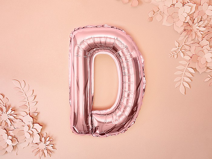PD BALON FOLIE ALUMINIU Letter "D", 35cm, rose gold FB2M-D-019R [5]