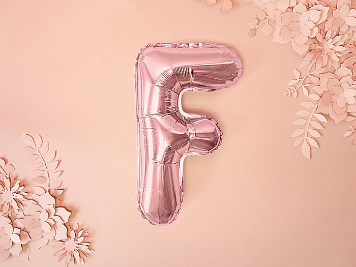 PD BALON FOLIE ALUMINIU Letter "F", 35cm, rose gold FB2M-F-019R [2]