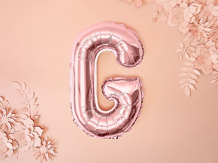 PD BALON FOLIE ALUMINIU Letter "G", 35cm, rose gold FB2M-G-019R [2]
