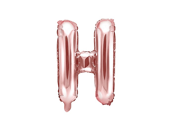 PD BALON FOLIE ALUMINIU Letter "H", 35cm, rose gold FB2M-H-019R [1]