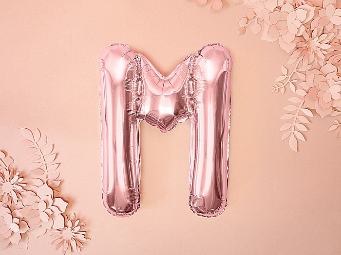 PD BALON FOLIE ALUMINIU Letter "M", 35cm, rose gold FB2M-M-019R [5]