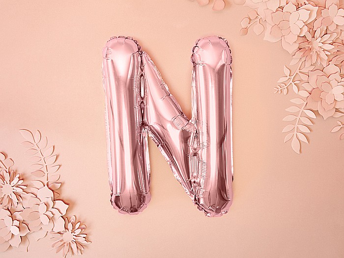 PD BALON FOLIE ALUMINIU Letter "N", 35cm, rose gold FB2M-N-019R [2]