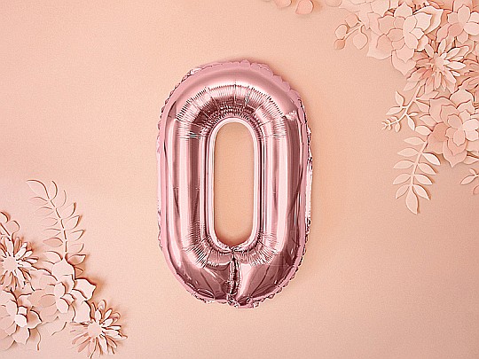 PD BALON FOLIE ALUMINIU Letter "O", 35cm, rose gold FB2M-O-019R [4]