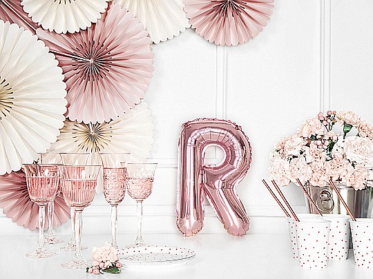 PD BALON FOLIE ALUMINIU Letter "R", 35cm, rose gold FB2M-R-019R [5]