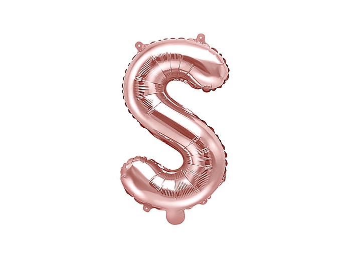 PD BALON FOLIE ALUMINIU Letter "S", 35cm, rose gold FB2M-S-019R [1]