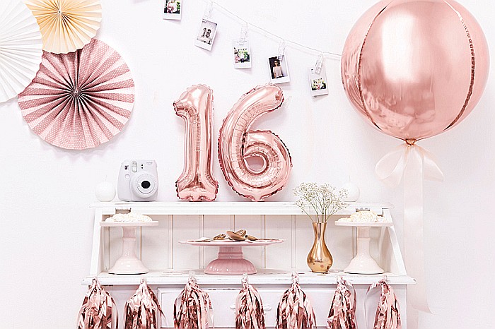 PD BALON FOLIE ALUMINIU Number "1", 35cm, rose gold FB10M-1-019R [3]