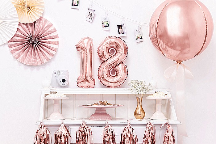 PD BALON FOLIE ALUMINIU Number "1", 35cm, rose gold FB10M-1-019R [4]