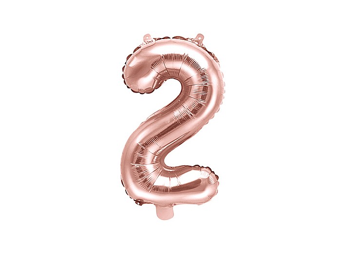 PD BALON FOLIE ALUMINIU Number "2", 35cm, rose gold FB10M-2-019R [1]