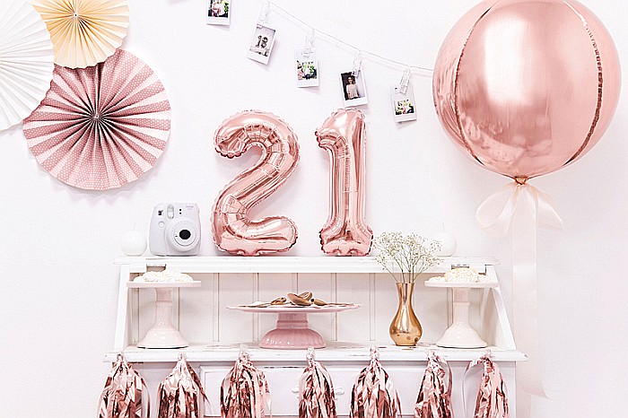 PD BALON FOLIE ALUMINIU Number "2", 35cm, rose gold FB10M-2-019R [2]