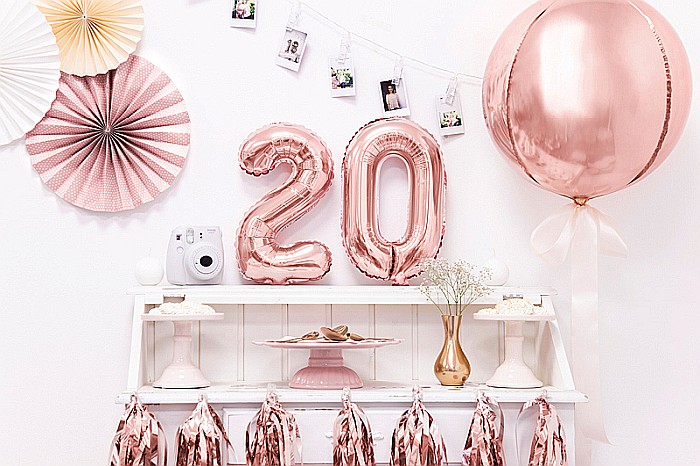 PD BALON FOLIE ALUMINIU Number "2", 35cm, rose gold FB10M-2-019R [3]