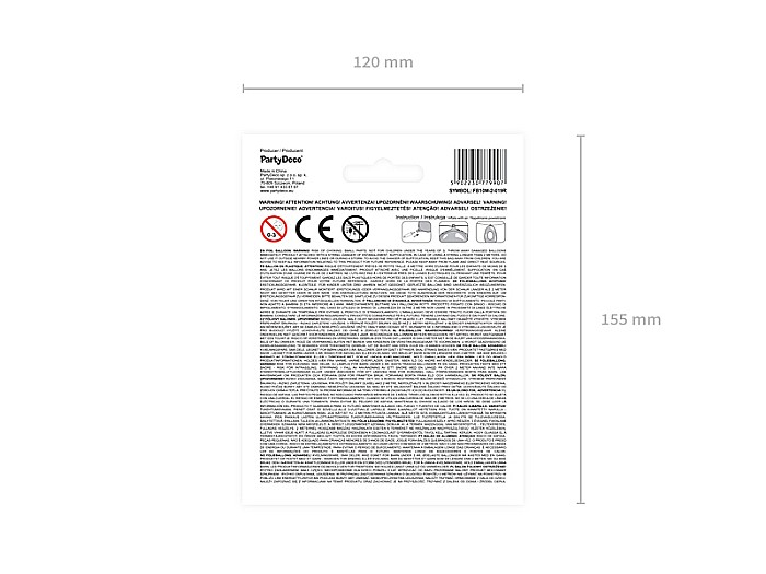 PD BALON FOLIE ALUMINIU Number "2", 35cm, rose gold FB10M-2-019R [6]