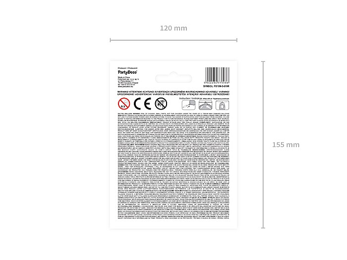 PD BALON FOLIE ALUMINIU Number "3", 35cm, rose gold FB10M-3-019R [8]