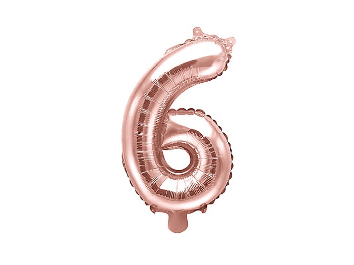 PD BALON FOLIE ALUMINIU Number "6", 35cm, rose gold FB10M-6-019R [1]