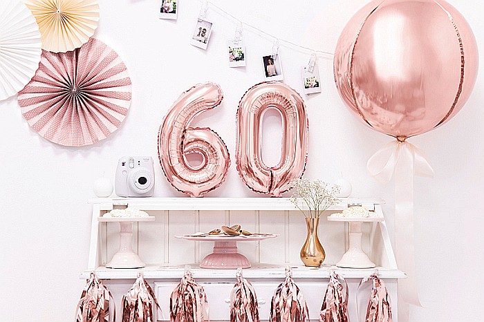 PD BALON FOLIE ALUMINIU Number "6", 35cm, rose gold FB10M-6-019R [3]