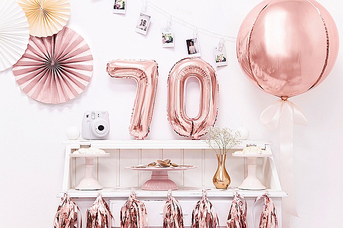 PD BALON FOLIE ALUMINIU Number "7", 35cm, rose gold FB10M-7-019R [2]