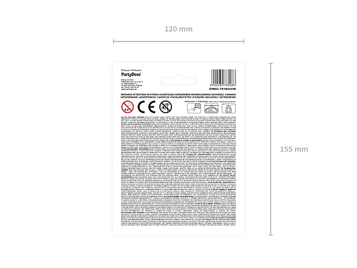 PD BALON FOLIE ALUMINIU Number "8", 35cm, rose gold FB10M-8-019R [7]